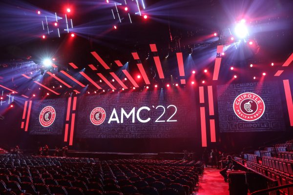 AMC 22 on screen in MGM Ballroom Arena