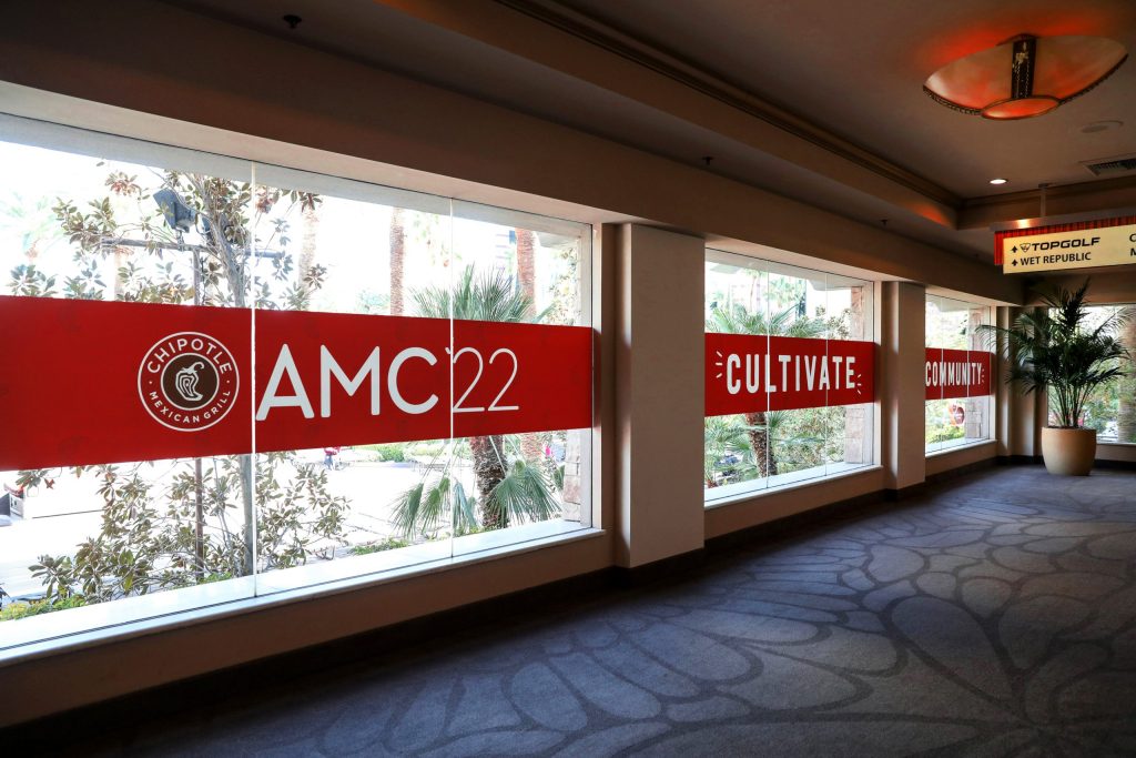 Chipotle AMC window banner runner