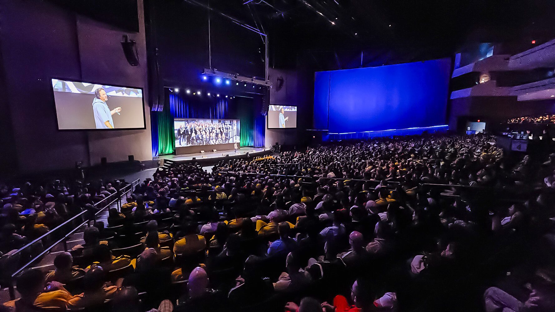 Big event audience and stage experience